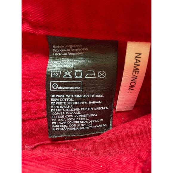 Girls H&M L.O.G.G. Slim Fit Red Corduroy Pants Size 6X - Picture 5 of 5